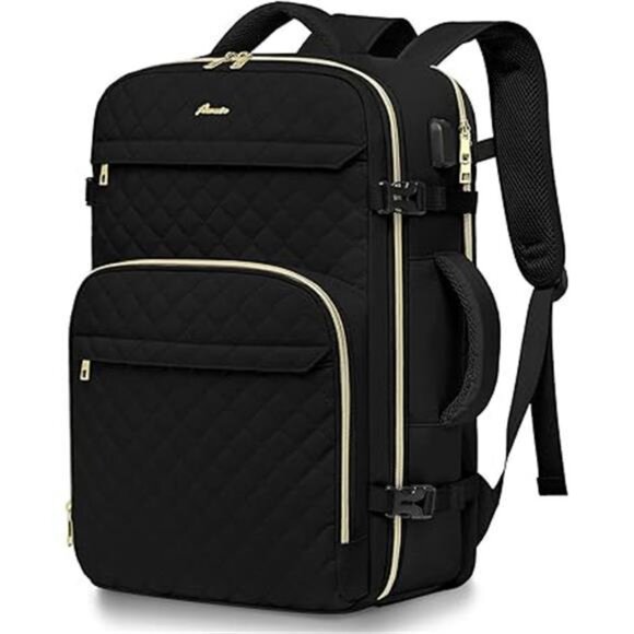 Womens Travel Backpack Personal Black main image 5